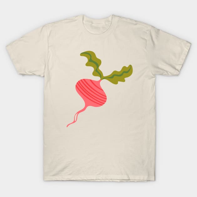 BIG RADISH (OR IS IT A BEET?) Fun Healthy Vegetable Food - UnBlink Studio by Jackie Tahara T-Shirt by UnBlink Studio by Jackie Tahara